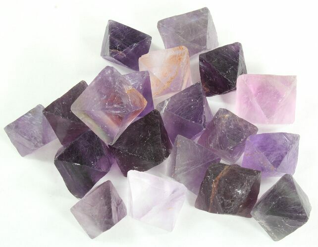 Small Purple Fluorite Octahedral Crystals - Photo 1